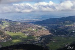 Vue en montant au pic